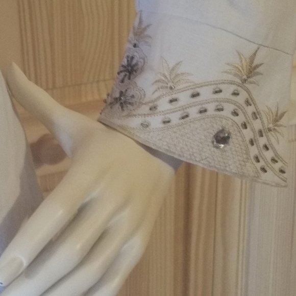 Anne Carson 2 Pc Button down Blouse + Pants NWT - Picture 2 of 5